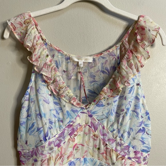 LoveShackFancy Sweet Kisses Seneca Print Fit & Flare Dress Size 6 - Picture 7 of 16